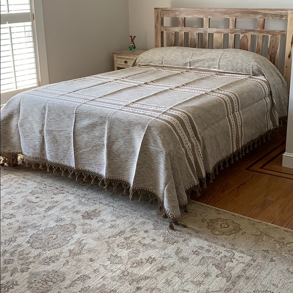 PC # 275 Other - Hand Loom Queen Size cotton Bedspread.